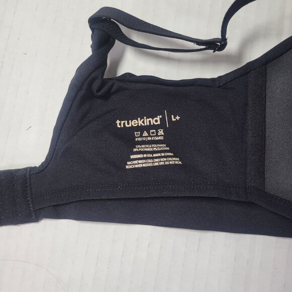 Truekind Black Supportive Comfort Wireless Shaping Bra #10210 Size L+ - Picture 4 of 4